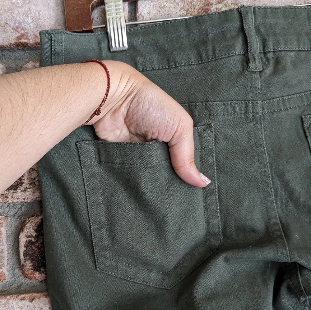 🌲 Indigo Rein Green Skinny Jeans 11